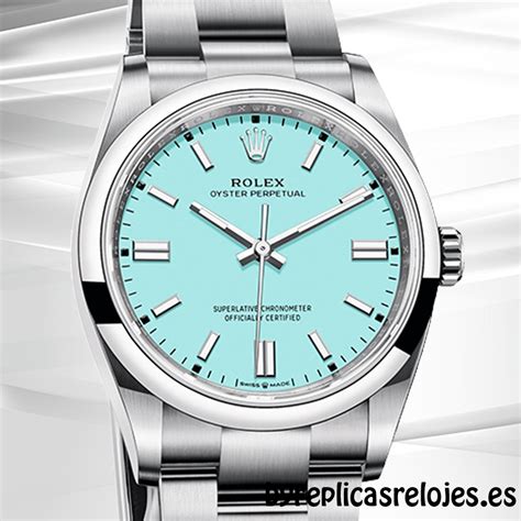 rolex oyster perpetual azul turquesa|rolex perpetual.